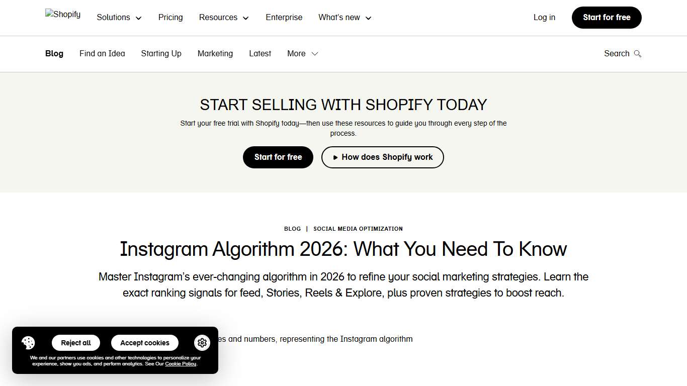 Instagram Algorithm 2026: What You Need To Know - Shopify