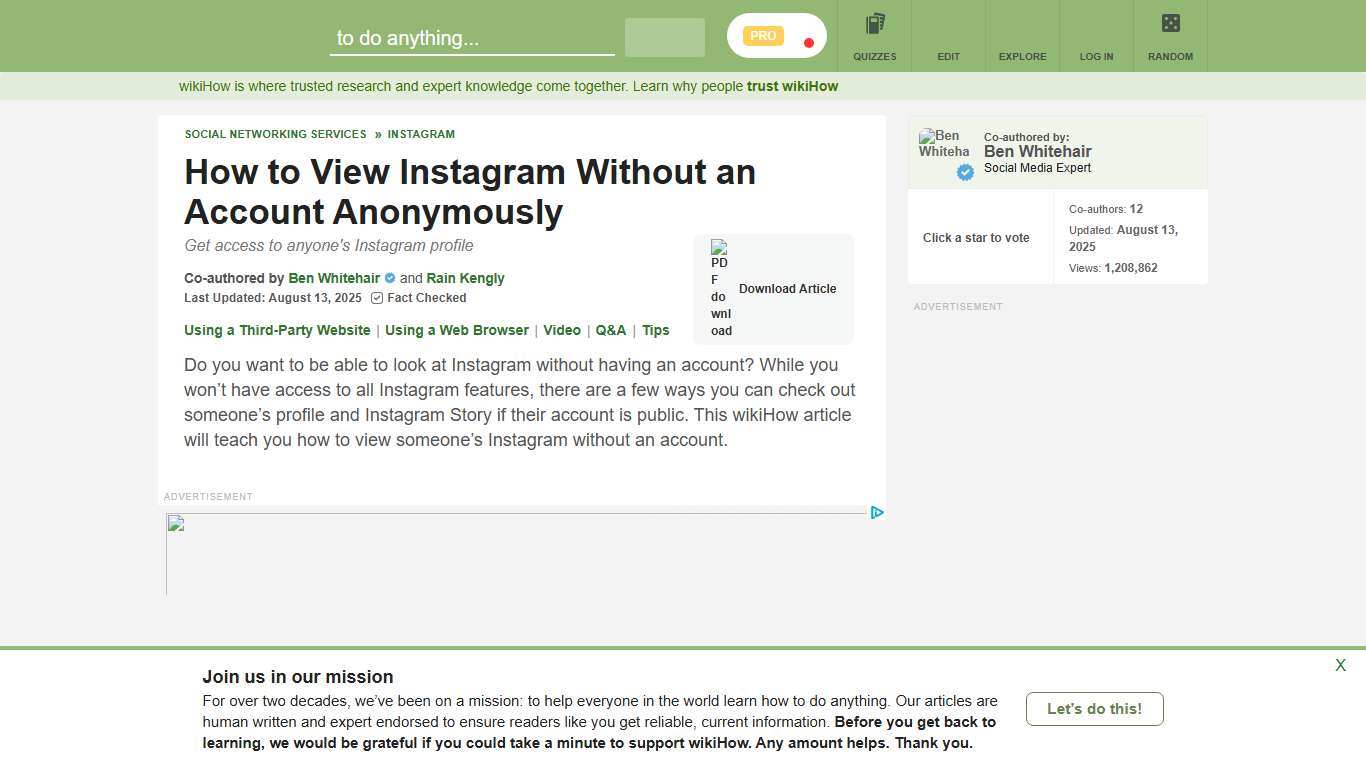 How to See Instagram Without an Account: Profile & Stories